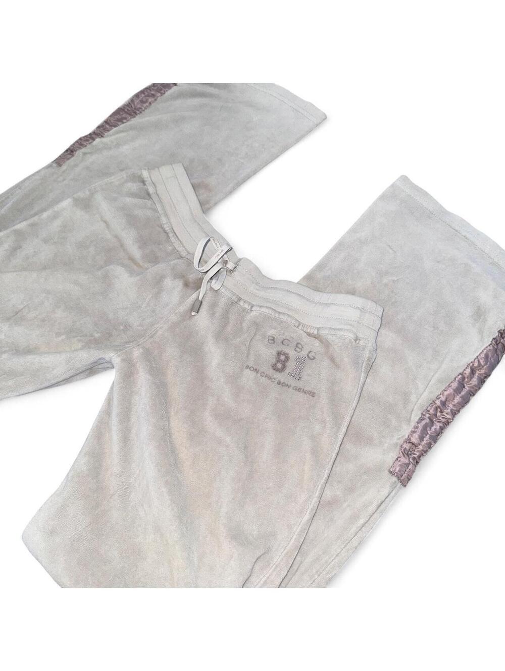 Vintage Y2K BCBG Max Azria velour flare low rise pants